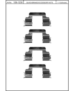 OJD Quick Brake OJD-109-1230 Jarrupalojen asennussarja Main Image
