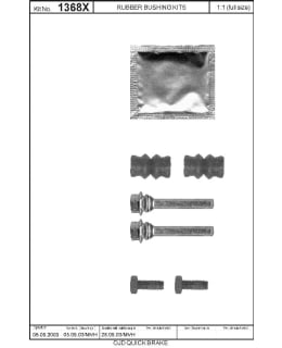 OJD Quick Brake 37-1368X Brake caliper pin set Main Image