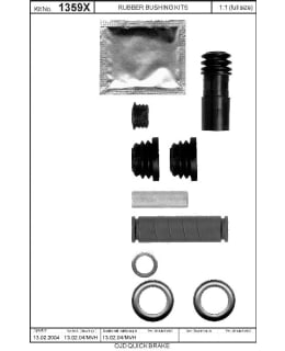 OJD Quick Brake OJD-113-1359X Brake caliper pin set Main Image