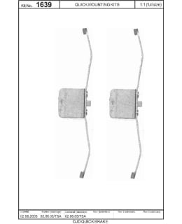 OJD Quick Brake OJD-109-1639 Brake pad mounting kit Main Image