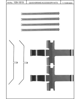 OJD Quick Brake OJD-109-1819 Jarrupalojen asennussarja Main Image