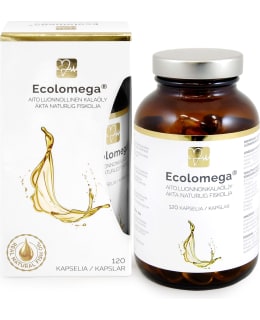 Ecolomega Aito Luonnonkalaöljy 120 kaps. ravintolisä Main Image