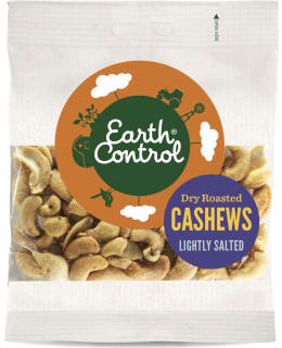 Earth Control 85 g paahdettuja ja suolattuja cashewpähkinöitä Main Image