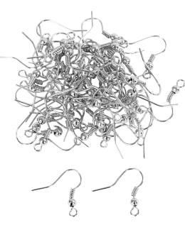 CC 18MM HOPEANVÄR KORVAKOUKKU 100KPL/PKT Main Image