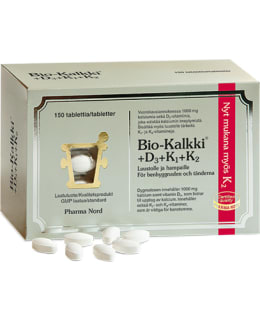 BIO-KALKKI+D3+K1+K2 150TABL RAVINTOLISÄ Main Image