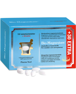 BIO-MAGNESIUM EXTRA 180TABL RAVINTOLISÄ Main Image