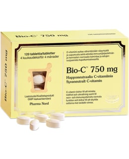 BIO-C 750 MG 120 KAPS RAVINTOLISÄ Main Image