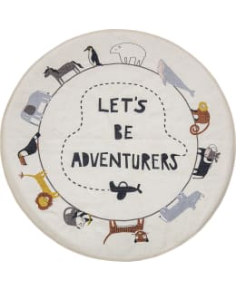 Bloomingville  Let`s be adventures Ø130cm matto Main Image