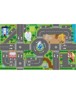 Junior Drive Traffic Carpet With LED Traffic Lights liikennematto Main Image