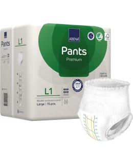 ABENA PANTS L1 PREMIUM 15 KPL INKOHOUSUT Main Image