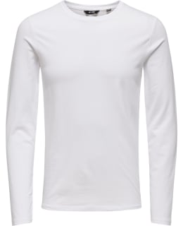 ONS 22010404-WHI-M T-SHIRT MALE KNIT Main Image
