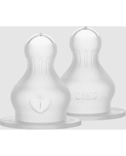 BIBS SILICONE 2PCS FAST FLOW BOTTLE NIPP Main Image