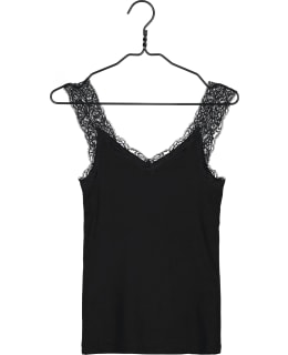 PCBARBERA LACE TOP NOOS 17106017-BLK-S Main Image
