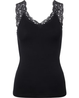 PCBARBERA LACE TOP NOOS 17106017-BLK-M Main Image