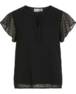 VILA 14100340-BLA-36 BLOUSE CLOSED NEC Main Image