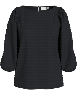 VILA 14106157-BLB-L BLOUSE OPEN NECKLI Main Image