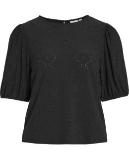 VILA 14101667-BLB-S BLOUSE OPEN NECKLI Main Image