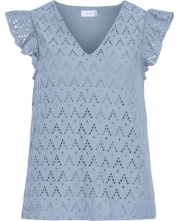 VILA 14104110-KEB-S BLOUSE CLOSED NECK Main Image