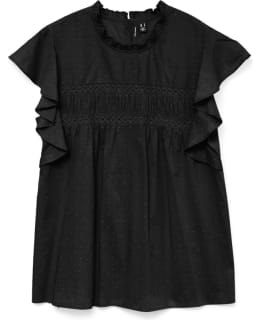 VM 10301205-BLA-S BLOUSE OPEN NECKLINE Main Image