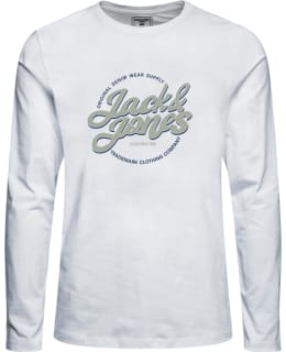 JJJ 12255262-WHI-176 T-SHIRT MALE KNIT Main Image