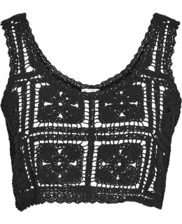 NM 27029968-BLA-S CROPPED TANK TOP FEM Main Image