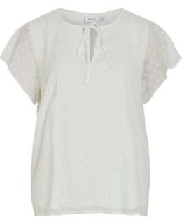 VILA 14100340-SNW-40 BLOUSE CLOSED NEC Main Image