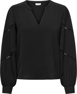 JDY 15333336-BLA-M BLOUSE OPEN NECKLIN Main Image