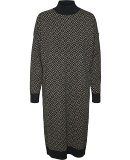 VM 10314459-BLA-TDE-L DRESS FEM KNIT Main Image