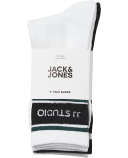 JJ 12268639-WHI-EPA-OS 3PACK SOCKS MALE Main Image