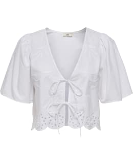 JDY 15347558-BRW-XS BLOUSE OPEN NECKLI Main Image