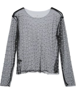 VM 10330505-BLA-RDE-S T-SHIRT FEM KNIT Main Image