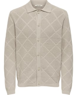 ONS 22034673-SIL-S CARDIGAN MALE KNIT Main Image