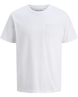 JJ 12281032-WHI-L T-SHIRT MALE KNIT Main Image