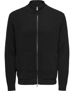 ONS 22035032-BLA-XXL CARDIGAN MALE KNIT Main Image