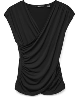 VM 10329334-BLA-M BLOUSE OPEN NECKLINE Main Image