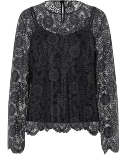 PIECES 17158211-BLA-S BLOUSE OPEN Main Image