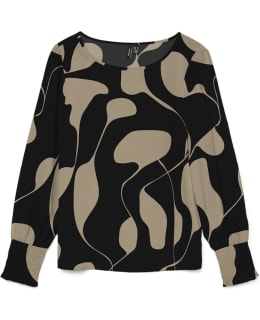 VM 10280924-BLA-AAO-54 BLOUSE OPEN NEC Main Image