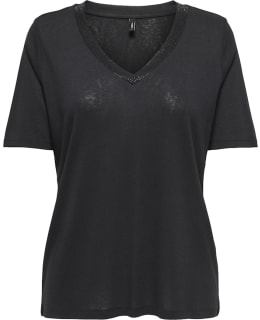 ONLY 15344497-BLA-SDE-S T-SHIRT FEM KNIT Main Image