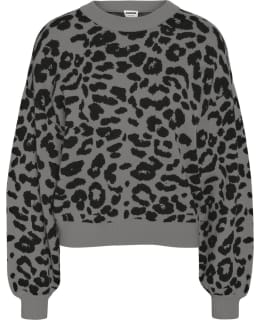 NM 27028159-BLA-LEO-XS PULLOVER FEM KNIT Main Image