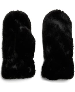 PIECES 17160019-BLA-S MITTENS FEM WOV Main Image