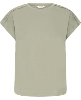 B.YOUNG 20818728-170613-L LACE TSHIRT Main Image