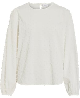 VILA 14111676-SNW-36 BLOUSE OPEN NECKL Main Image