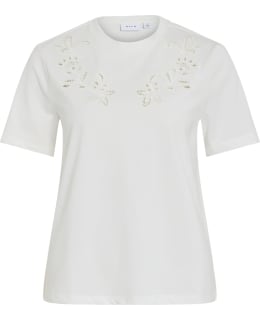 VILA 14112568-SNW-YDE-M T-SHIRT FEM KNIT Main Image