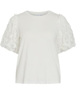 VILA 14113264-SNW-M BLOUSE CLOSED NECK Main Image