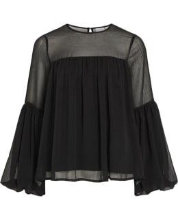 VILA 14114687-BLA-42 BLOUSE OPEN NECKL Main Image