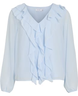VILA 14114604-NAB-42 BLOUSE OPEN NECKL Main Image