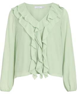 VILA 14114604-SMG-38 BLOUSE OPEN NECKL Main Image