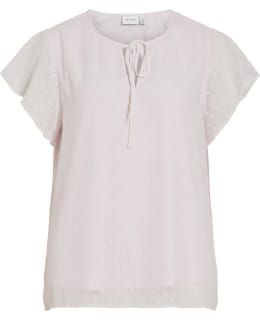 VILA 14100340-CHB-42 BLOUSE OPEN NECKL Main Image