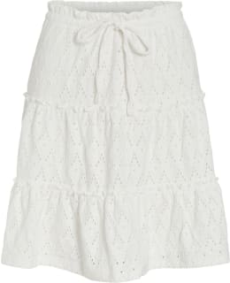 VILA 14104112-SNW-S SKIRT FEM KNIT Main Image