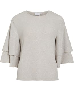 VILA 14114534-FRA-XS BLOUSE OPEN NECKL Main Image